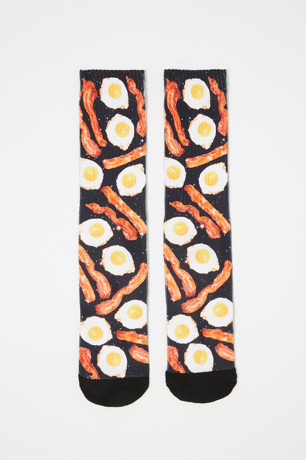 Zoo York Mens Bacon & Eggs Sublimated Crew Socks