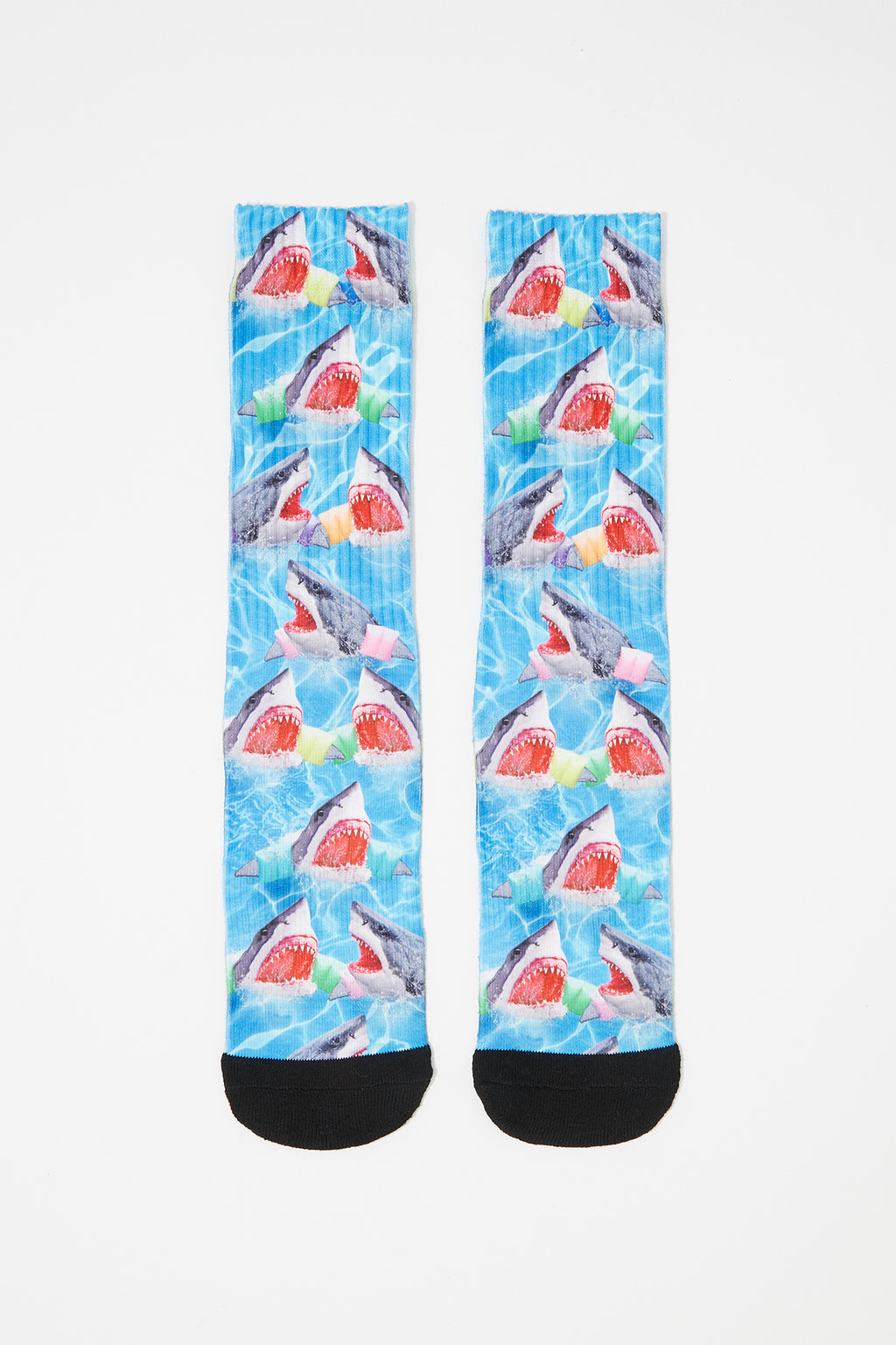 Zoo York Mens Shark Sublimated Crew Socks