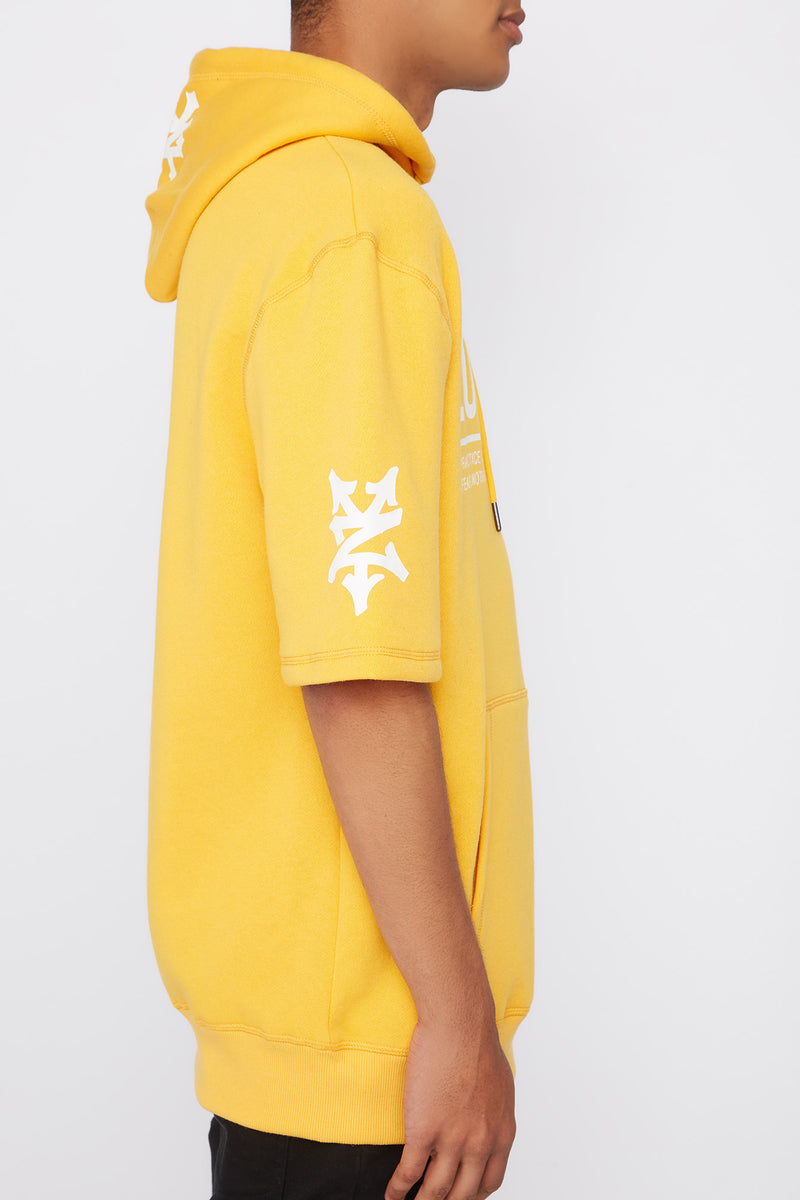 Zoo York Mens Short Sleeve Logo Hoodie