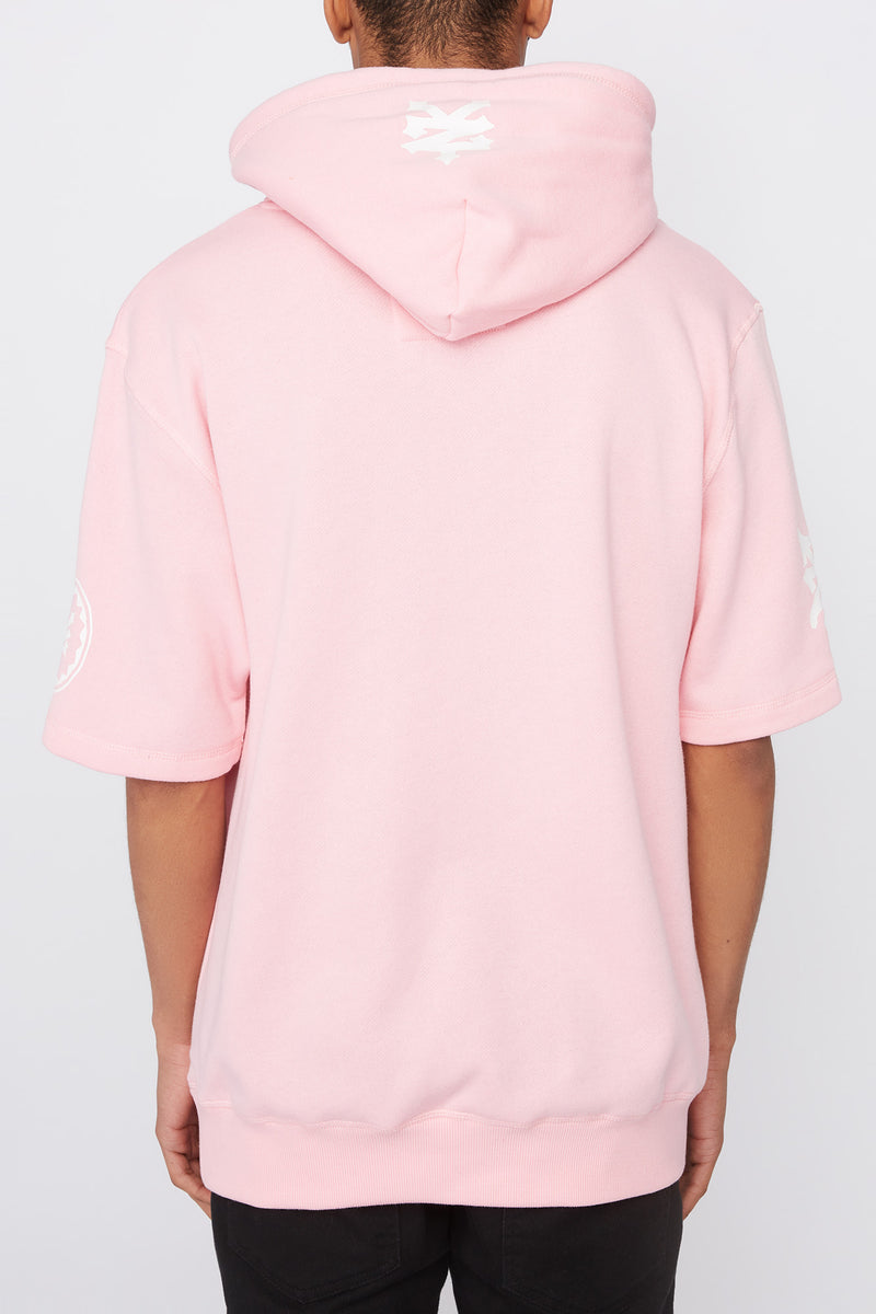 Zoo York Mens Short Sleeve Logo Hoodie