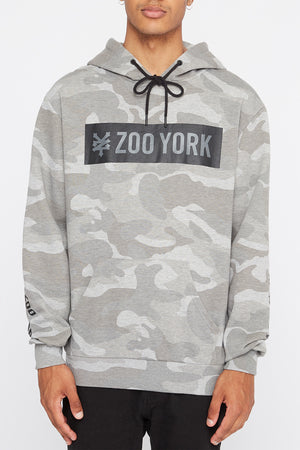 Zoo York Mens Camo Box Logo Hoodie