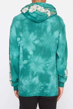 Young & Reckless Mens Tie-Dye and Roses Hoodie