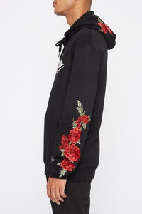 Young & Reckless Mens Embroidered Roses Hoodie