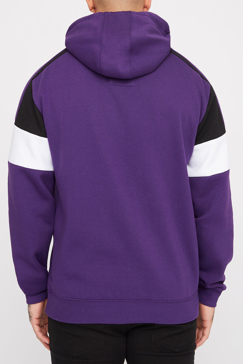 Young & Reckless Mens Colour Block Popover Hoodie