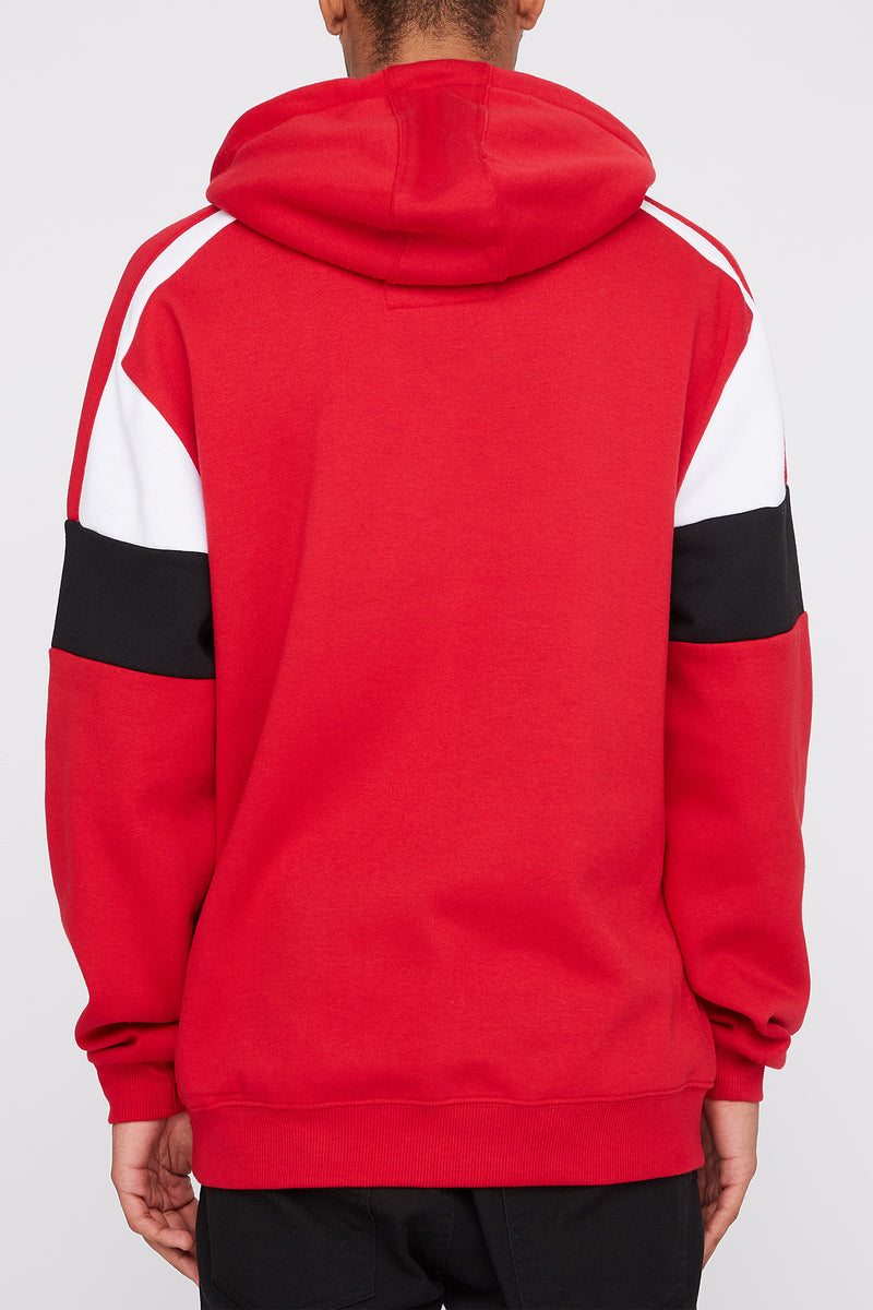 Young & Reckless Mens Colour Block Popover Hoodie