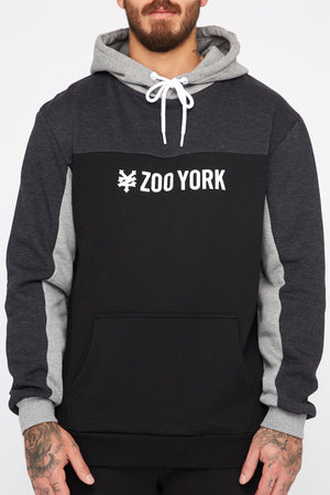 Zoo York Mens Colour Block Popover Hoodie