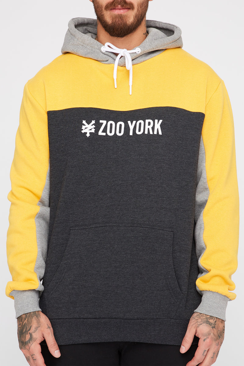 Zoo York Mens Colour Block Popover Hoodie