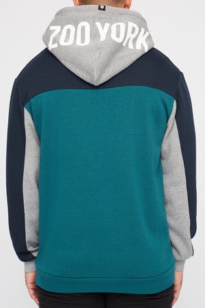 Zoo York Mens Colour Block Popover Hoodie