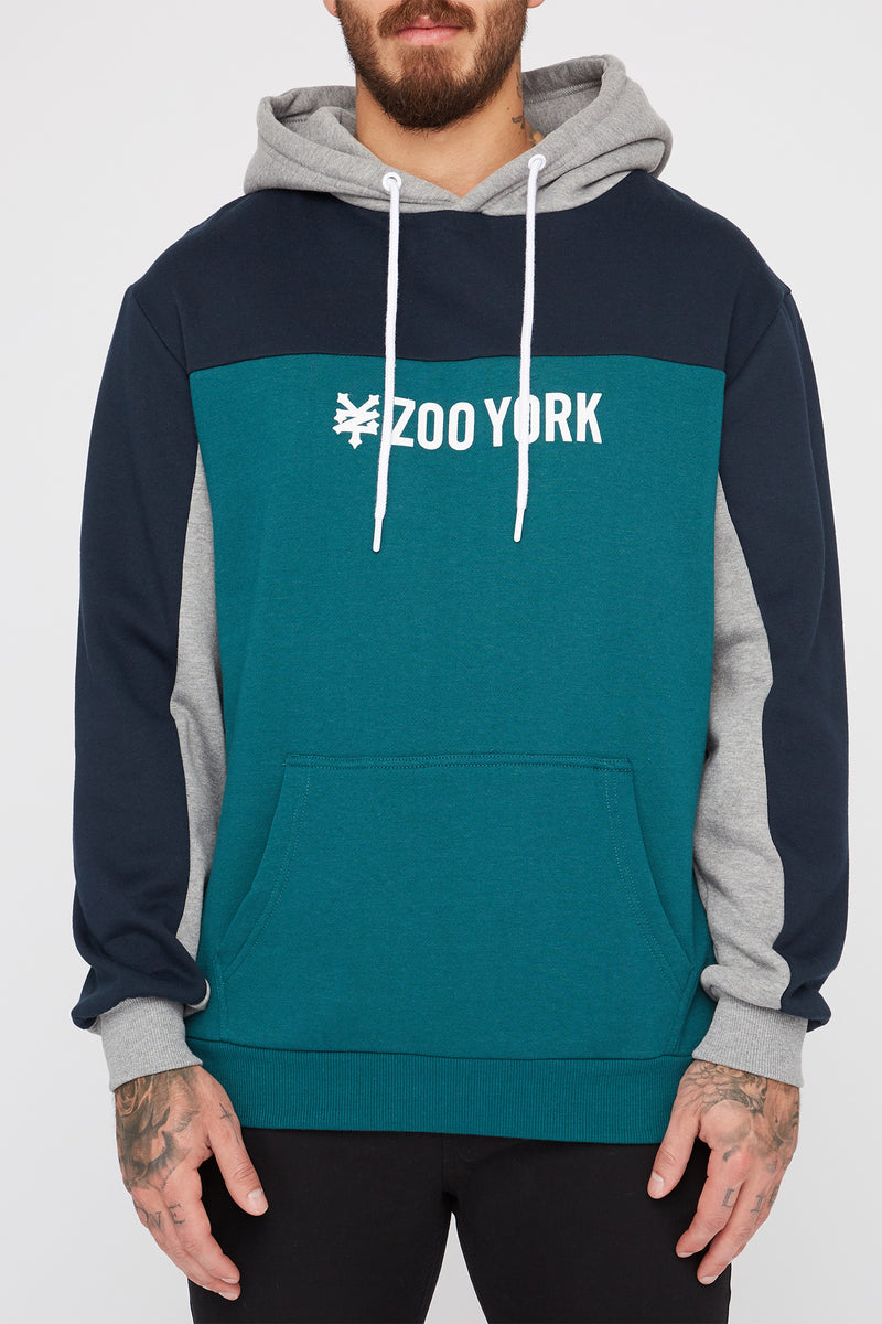 Zoo York Mens Colour Block Popover Hoodie