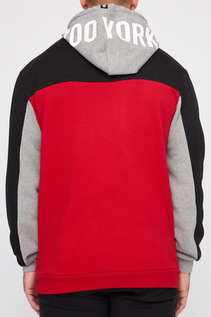 Zoo York Mens Colour Block Popover Hoodie