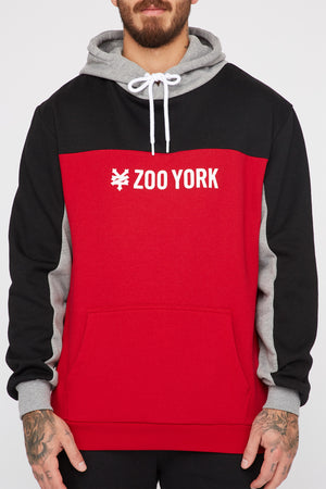 Zoo York Mens Colour Block Popover Hoodie