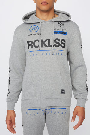 Young & Reckless Mens Solid Racing Hoodie