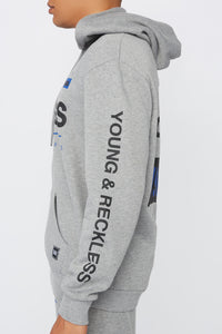 Young & Reckless Mens Solid Racing Hoodie