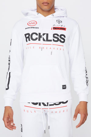 Young & Reckless Mens Solid Racing Hoodie