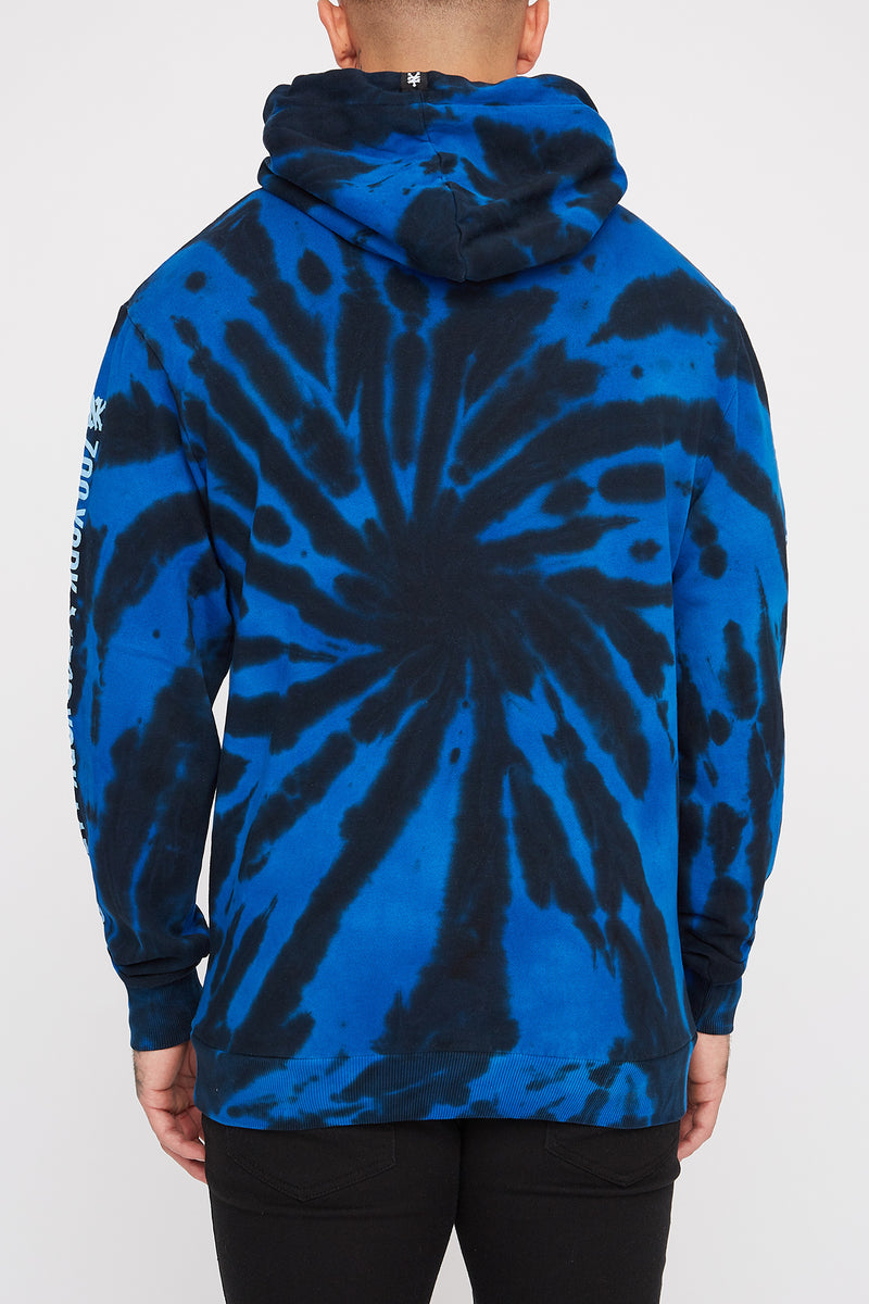 Zoo York Mens Classic Box Logo Tie-Dye Hoodie