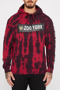 Zoo York Mens Classic Box Logo Tie-Dye Hoodie