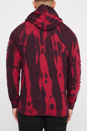 Zoo York Mens Classic Box Logo Tie-Dye Hoodie