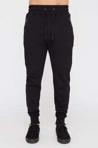 West49 Mens Solid Zip-Up Jogger