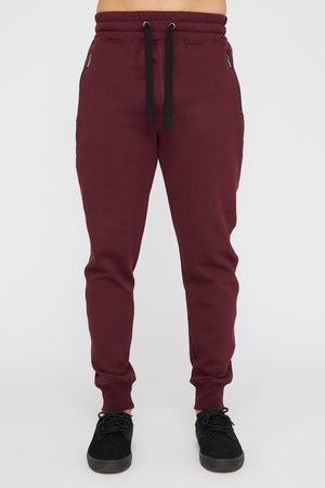 West49 Mens Solid Zip-Up Jogger