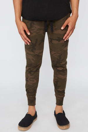 West49 Mens Camo Moto Jogger