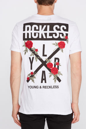 Young & Reckless Mens Rose Logo T-Shirt