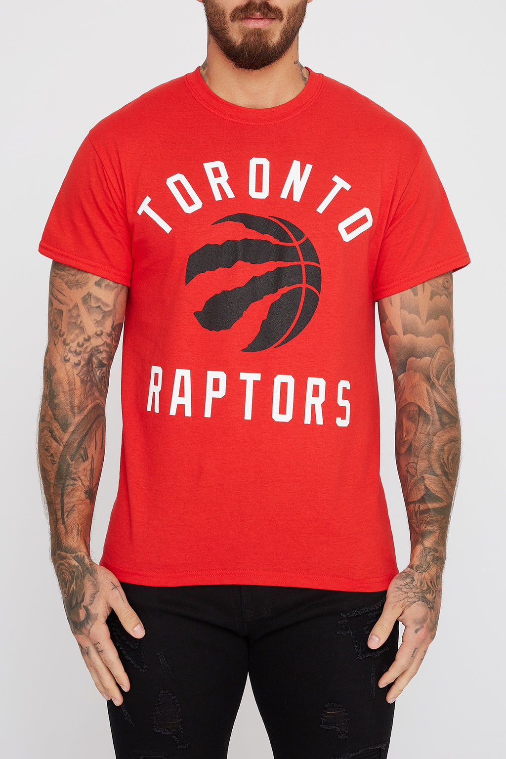 Toronto Raptors Mens Red Logo T-Shirt