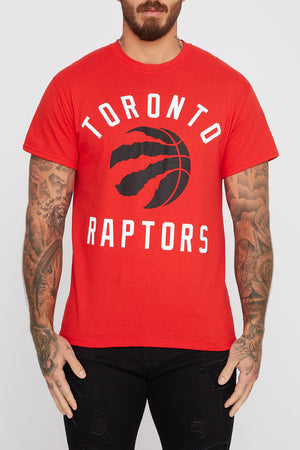 Toronto Raptors Mens Red Logo T-Shirt