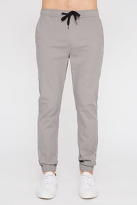 West49 Mens Solid Twill Basic Jogger