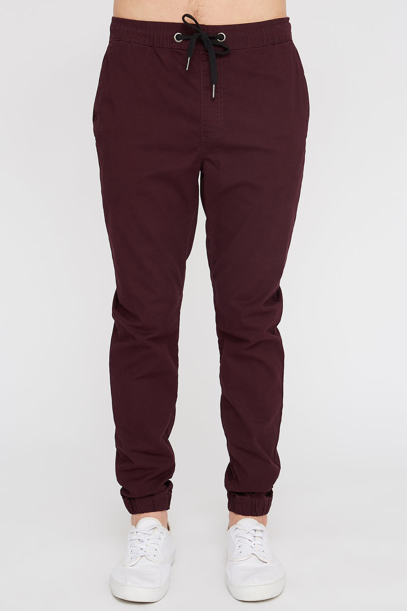 West49 Mens Solid Twill Basic Jogger