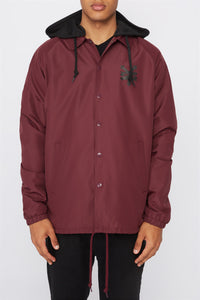 Zoo York Mens Contrast Hood Coach Jacket