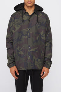 Zoo York Mens Contrast Hood Coach Jacket