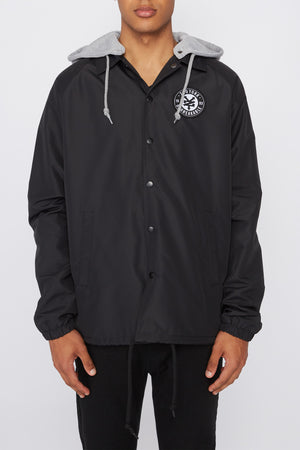 Zoo York Mens Logo Patch Coach Jacket