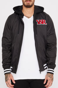 Young & Reckless Mens Bomber Logo Patch Jacket