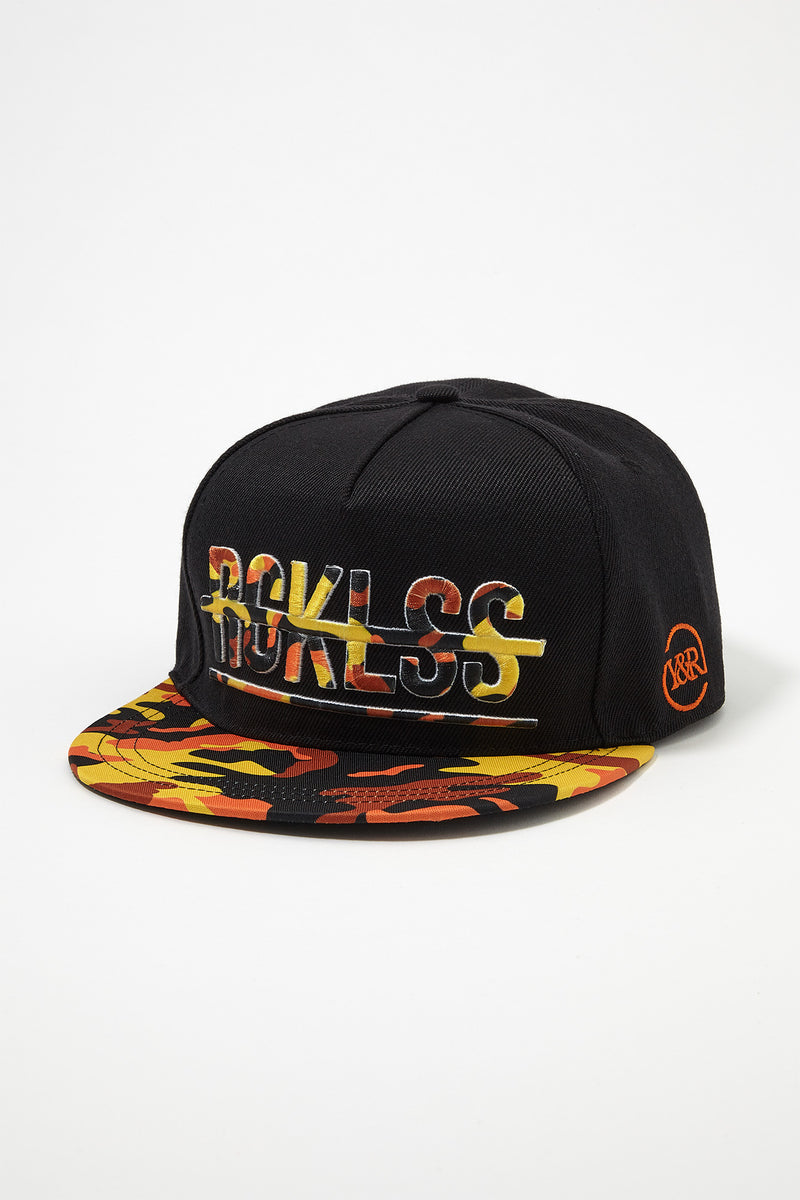 Young & Reckless Mens Camo Logo Snap Back Hat