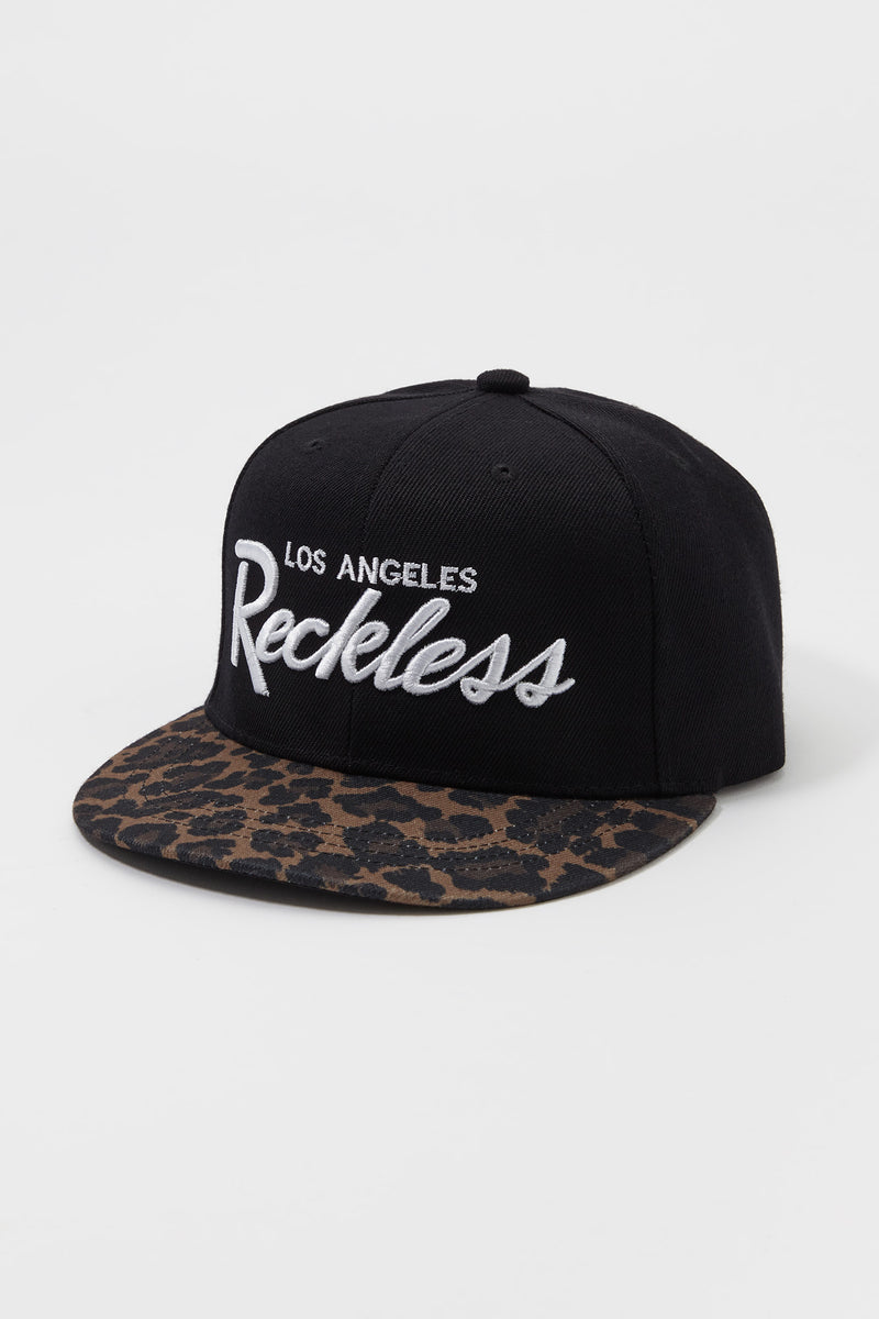 Young & Reckless Mens Cheetah Brim Hat