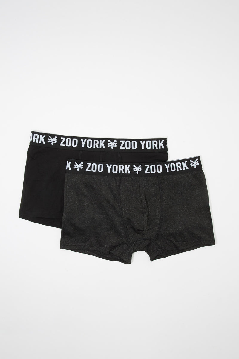 Zoo York Mens 2-Pack Space Dye Solid Boxer Briefs