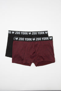 Zoo York Mens 2-Pack Space Dye Solid Boxer Briefs