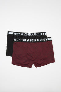 Zoo York Mens 2-Pack Space Dye Solid Boxer Briefs