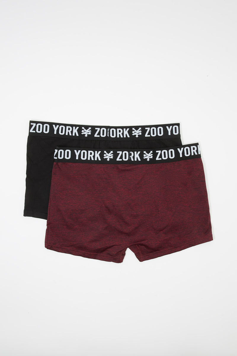 Zoo York Boys 2-Pack Space Dye Solid Boxer Briefs