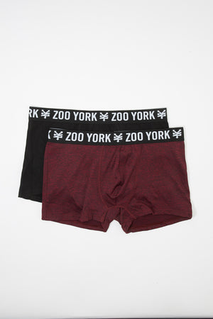 Zoo York Mens 2-Pack Space Dye Solid Boxer Briefs