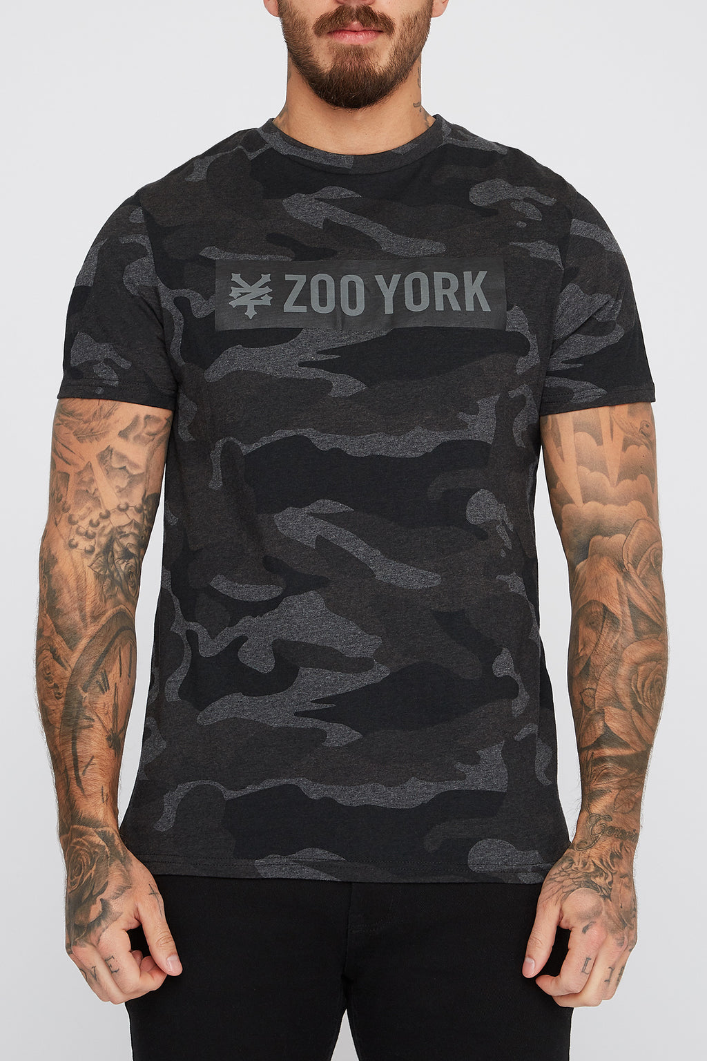 Zoo York Mens Camo Box Logo T-Shirt