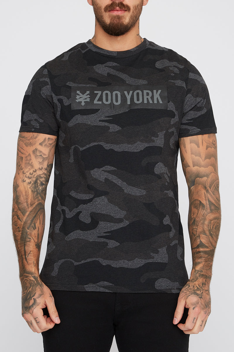 Zoo York Mens Camo Box Logo T-Shirt