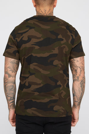 Zoo York Mens Camo Box Logo T-Shirt