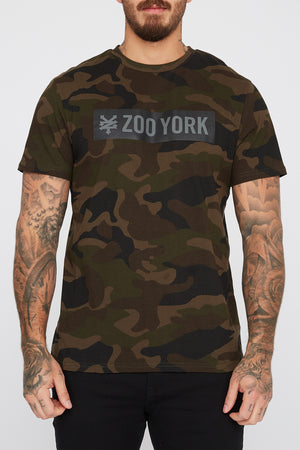 Zoo York Mens Camo Box Logo T-Shirt