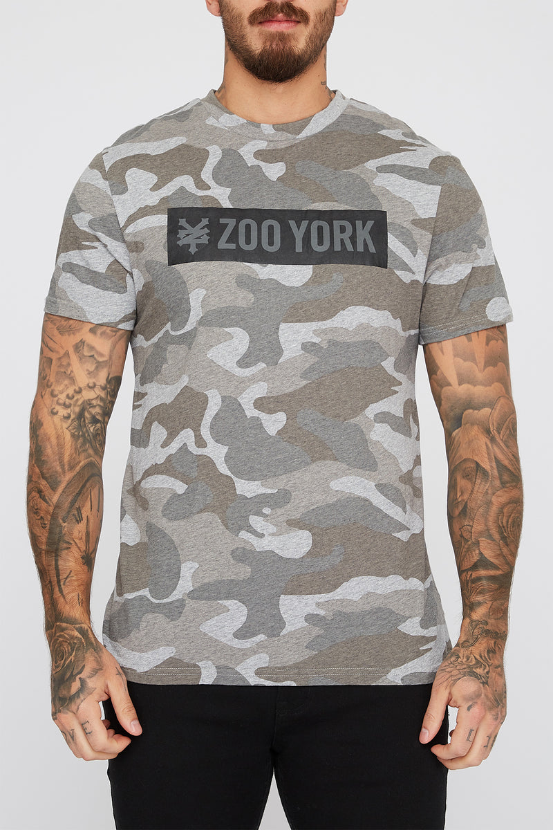 Zoo York Mens Camo Box Logo T-Shirt