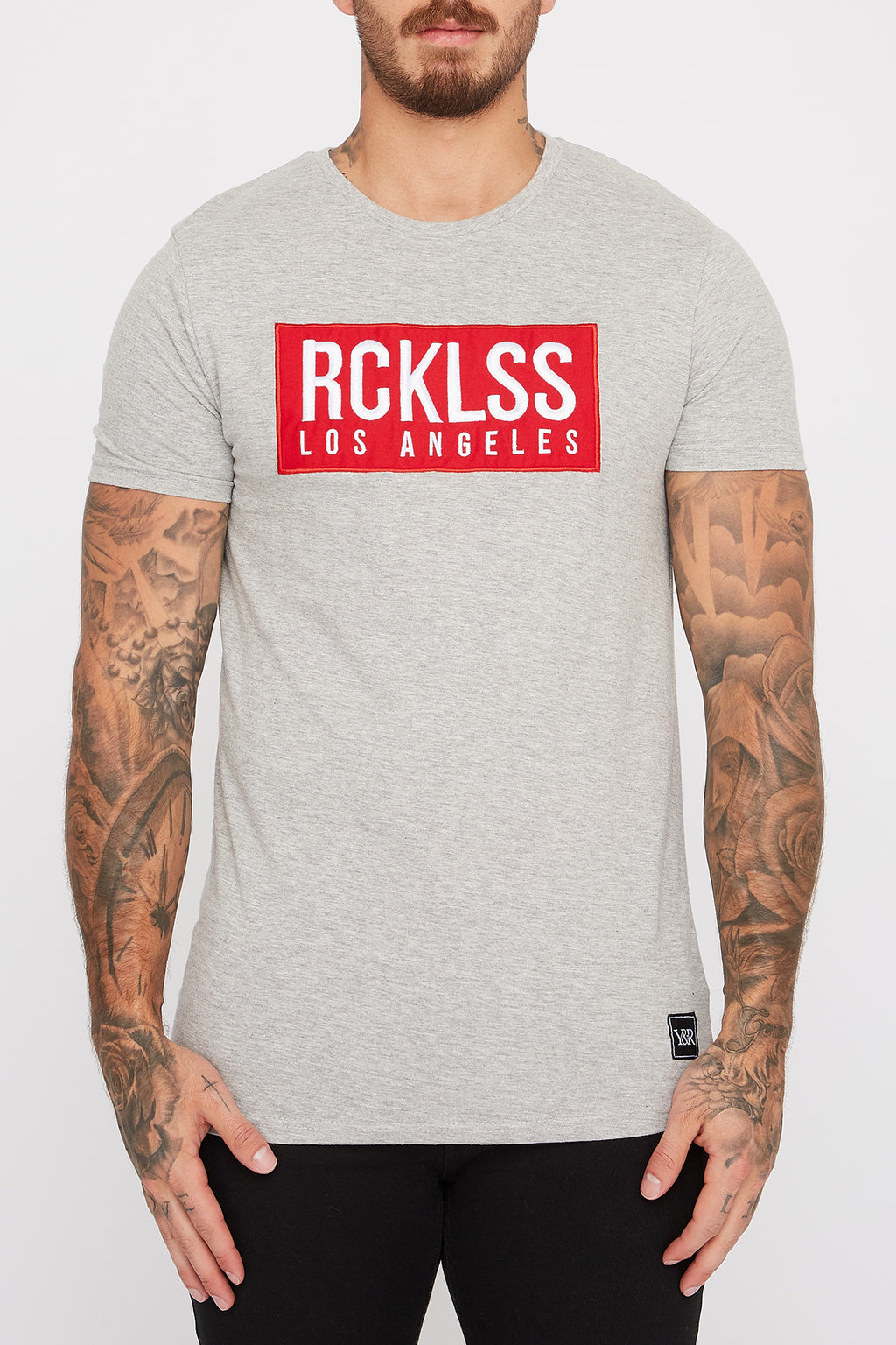 Young & Reckless Mens LA Box Logo Patch T-Shirt