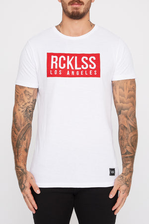 Young & Reckless Mens LA Box Logo Patch T-Shirt