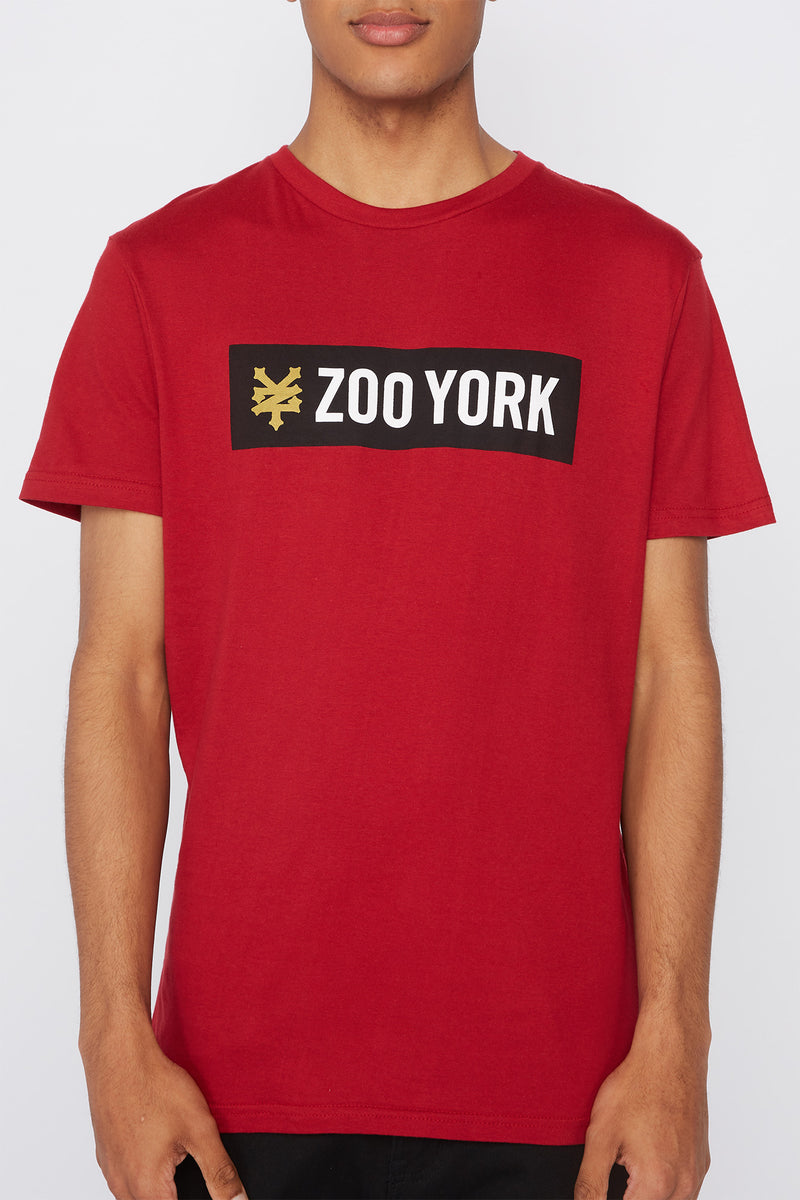 Zoo York Mens Black Box Logo T-Shirt