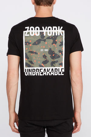 Zoo York Mens Unbreakable Camo Box T-Shirt