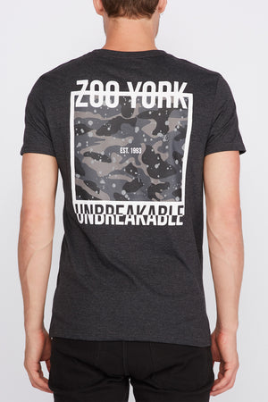 Zoo York Mens Unbreakable Camo Box T-Shirt